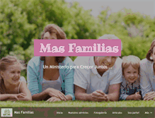 Tablet Screenshot of masfamilias.com